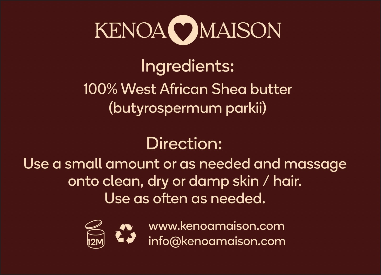 250g PURE WHIPPED SHEA BUTTER