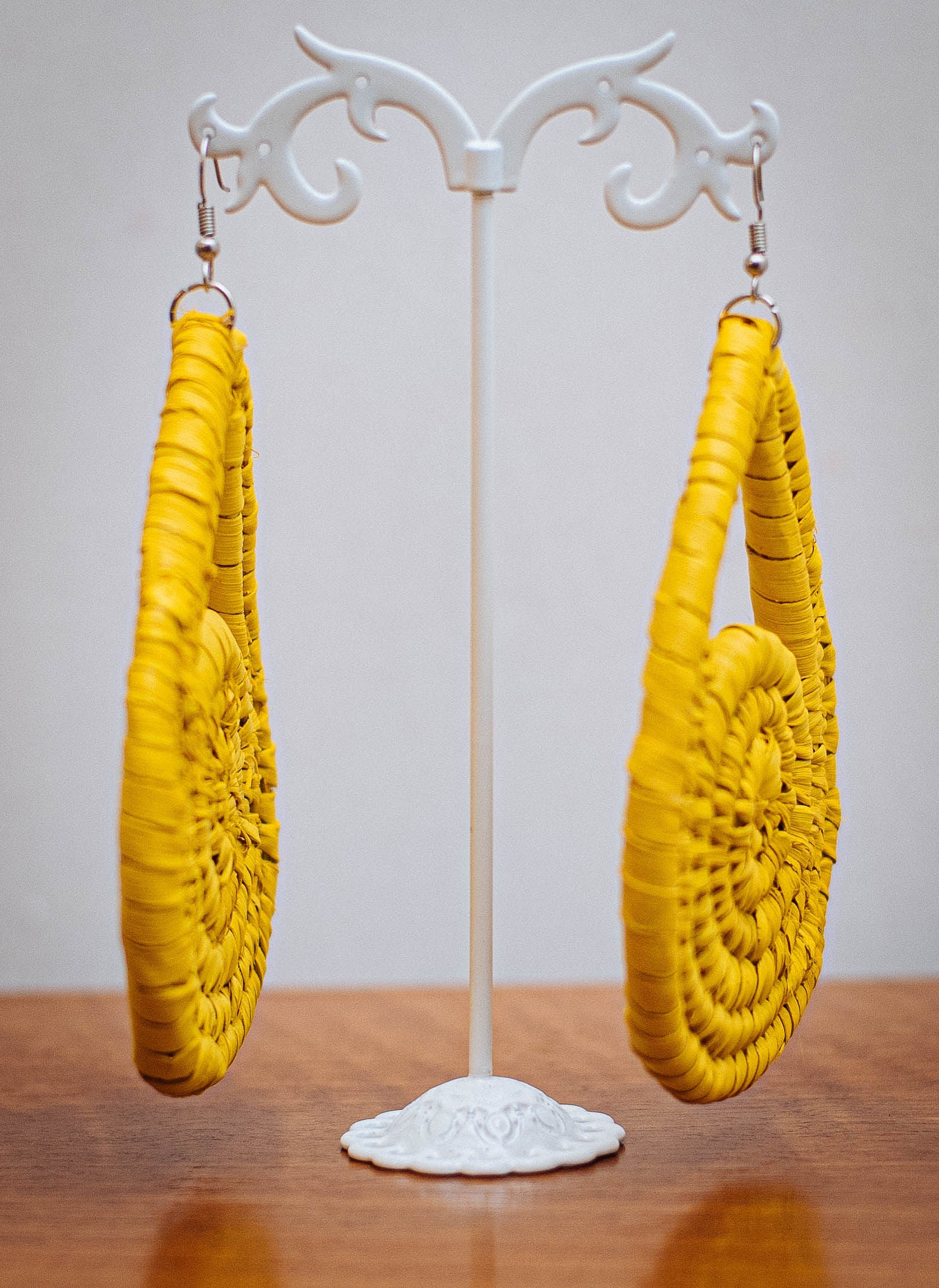 NGOZI RAFFIA EAR RINGS