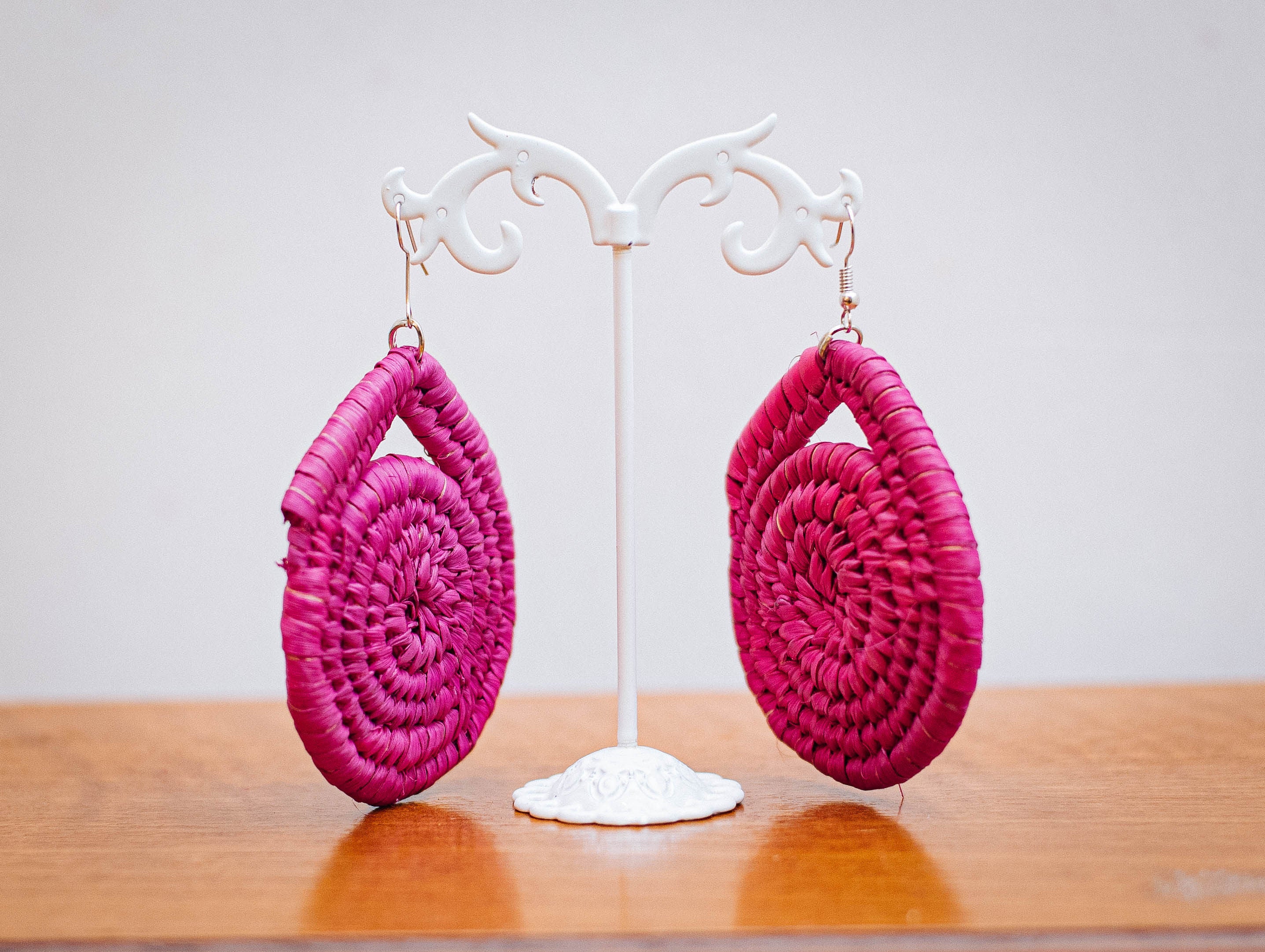 NGOZI RAFFIA EAR RINGS