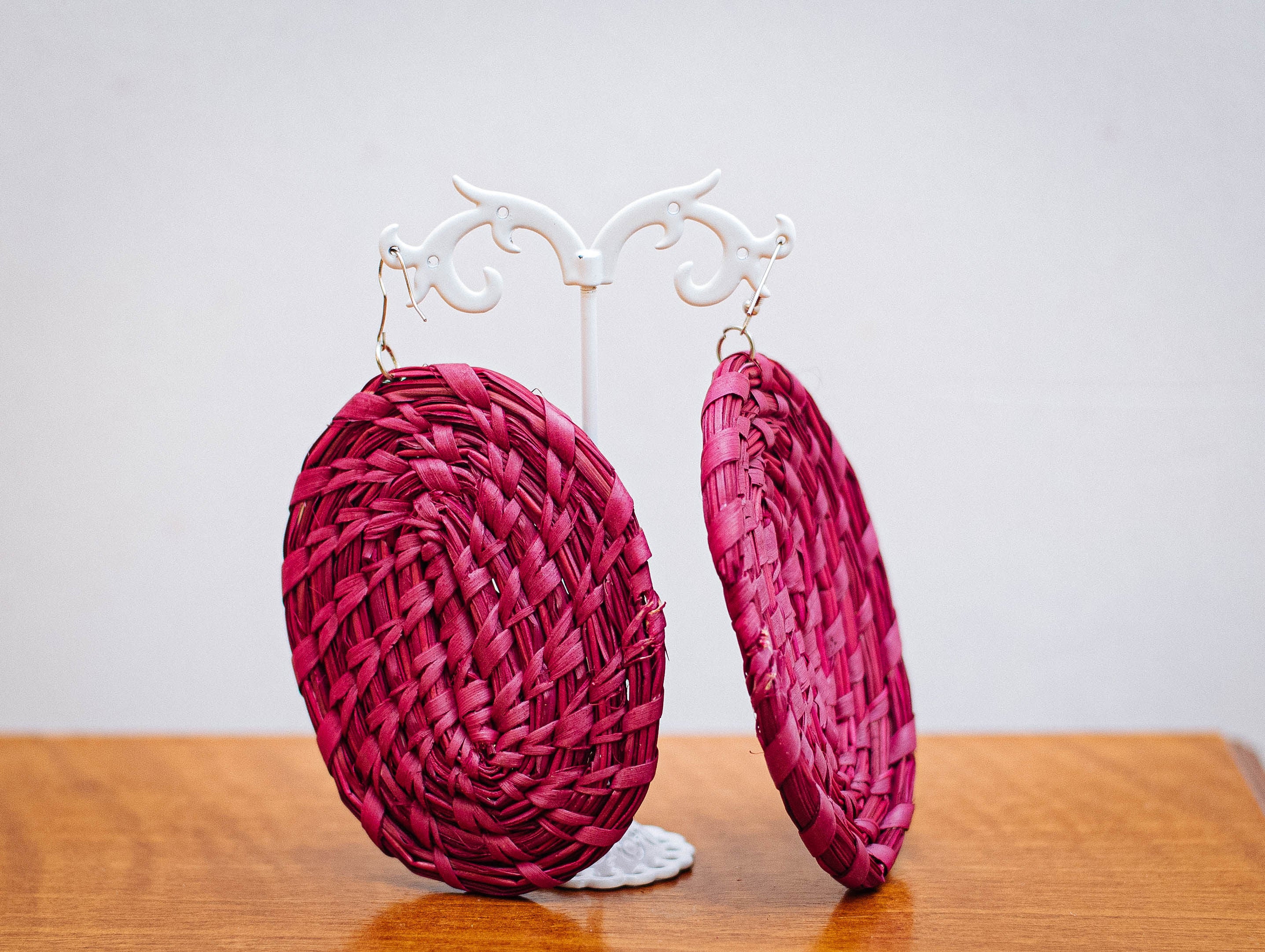 AKUNNA RAFFIA EAR RINGS