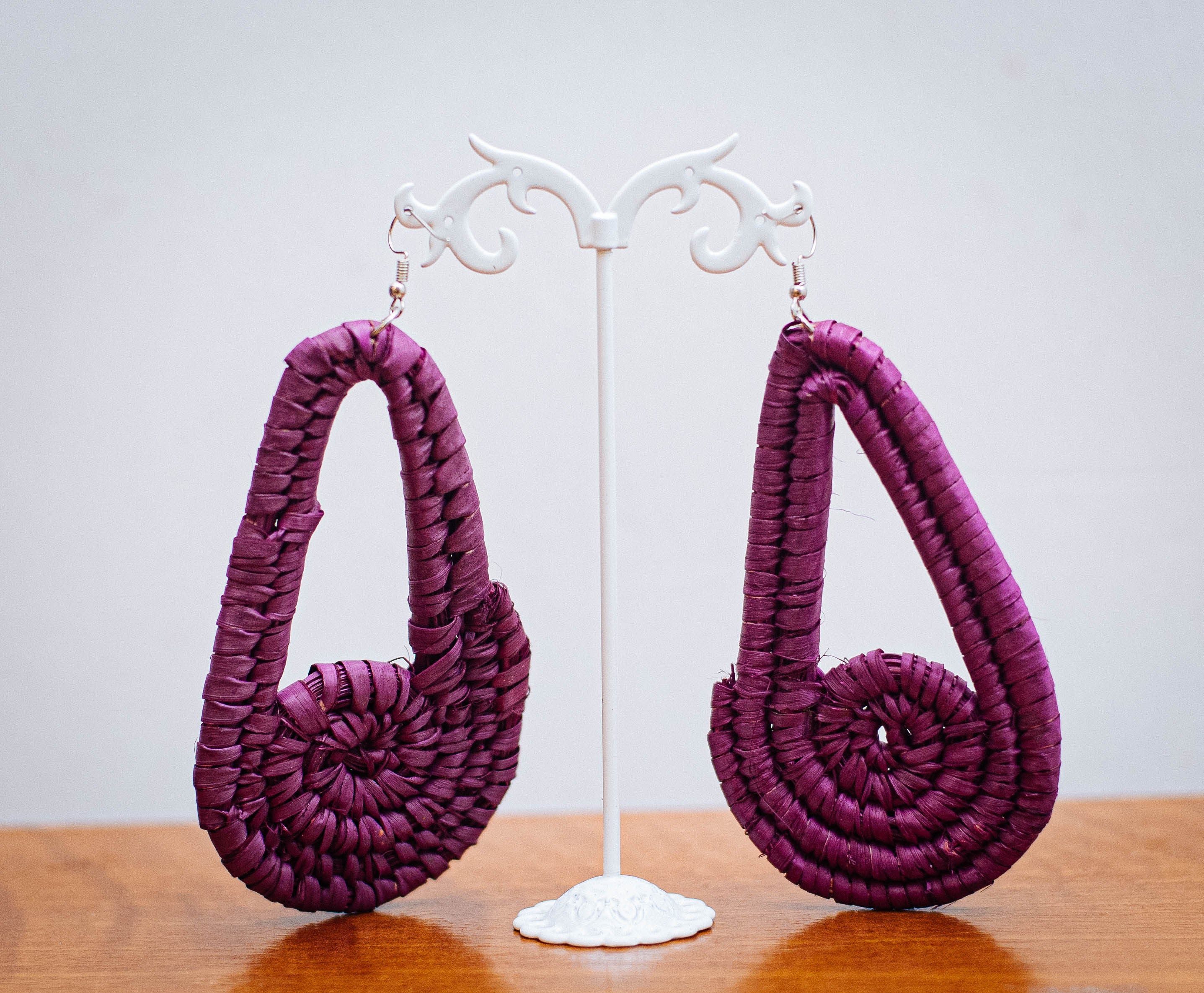 NGOZI RAFFIA EAR RINGS