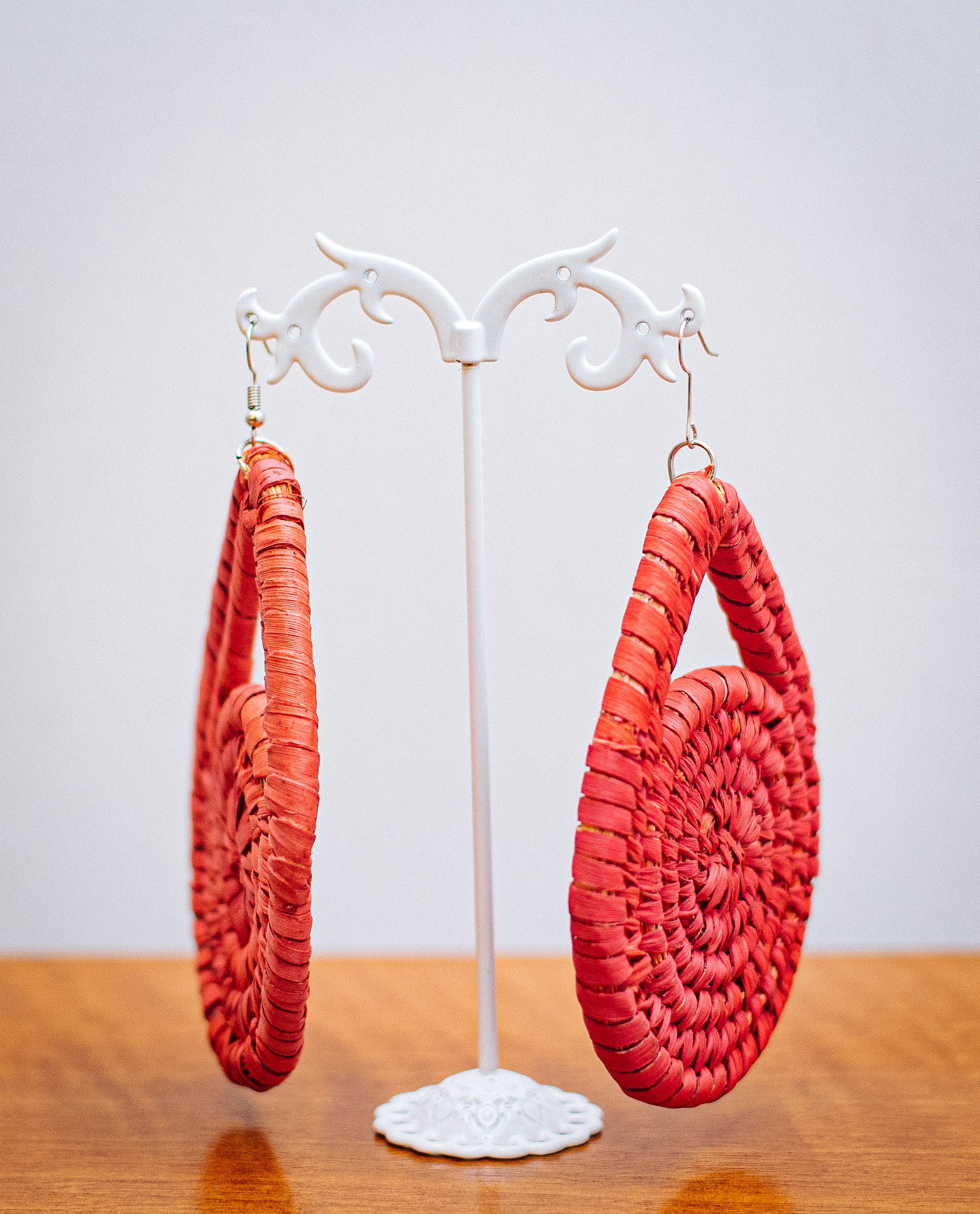 NGOZI RAFFIA EAR RINGS