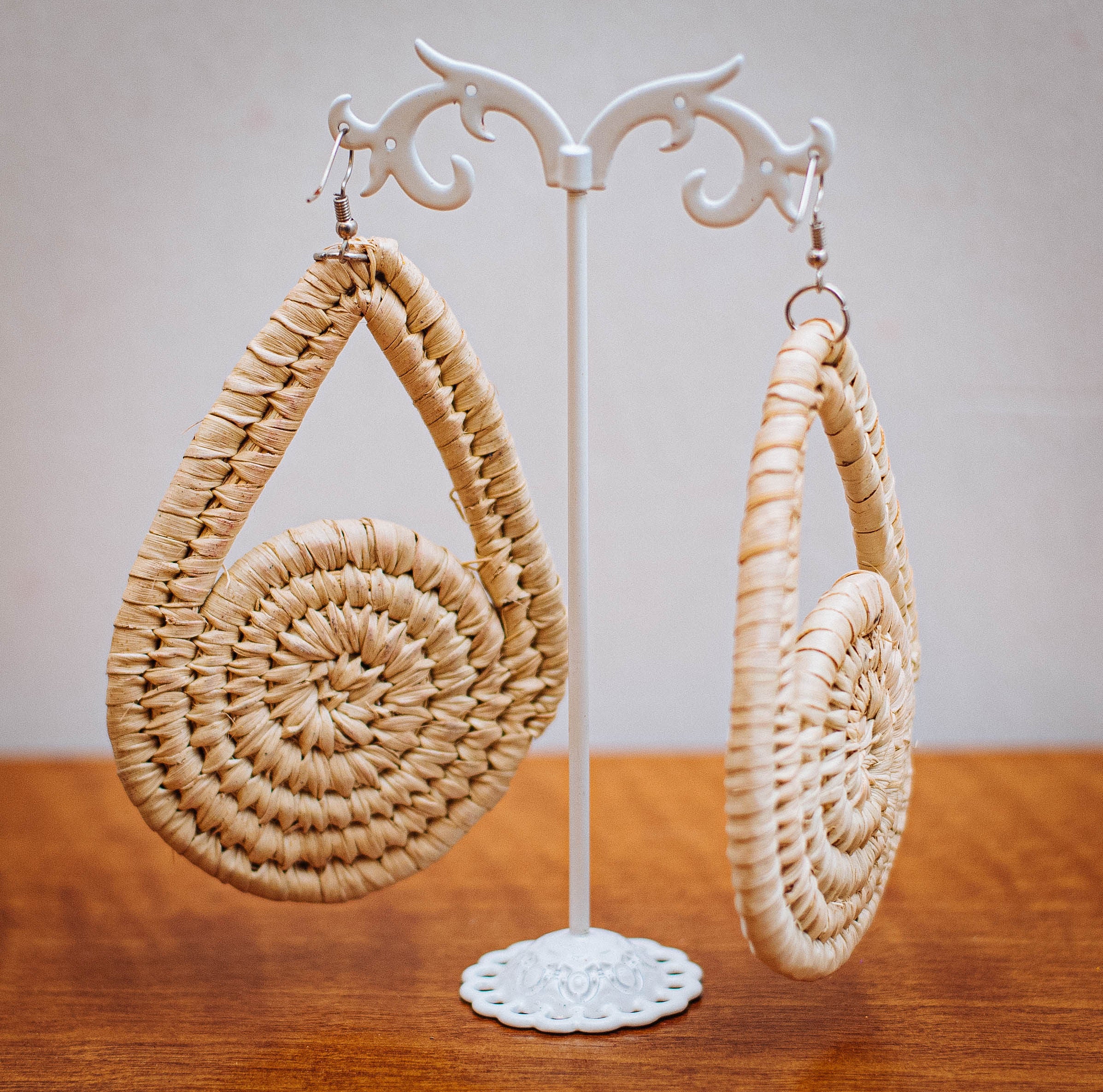 NGOZI RAFFIA EAR RINGS