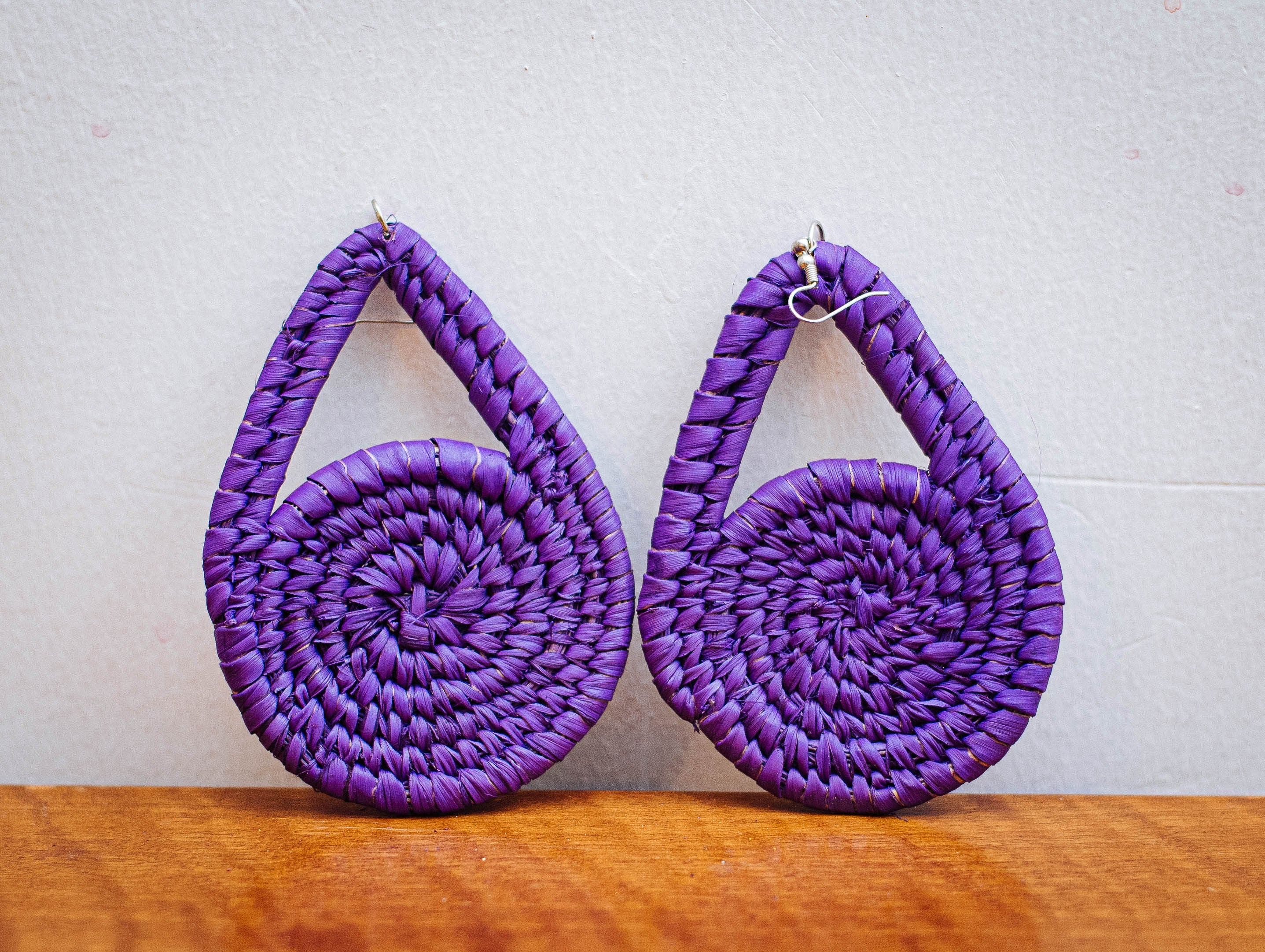 NGOZI RAFFIA EAR RINGS