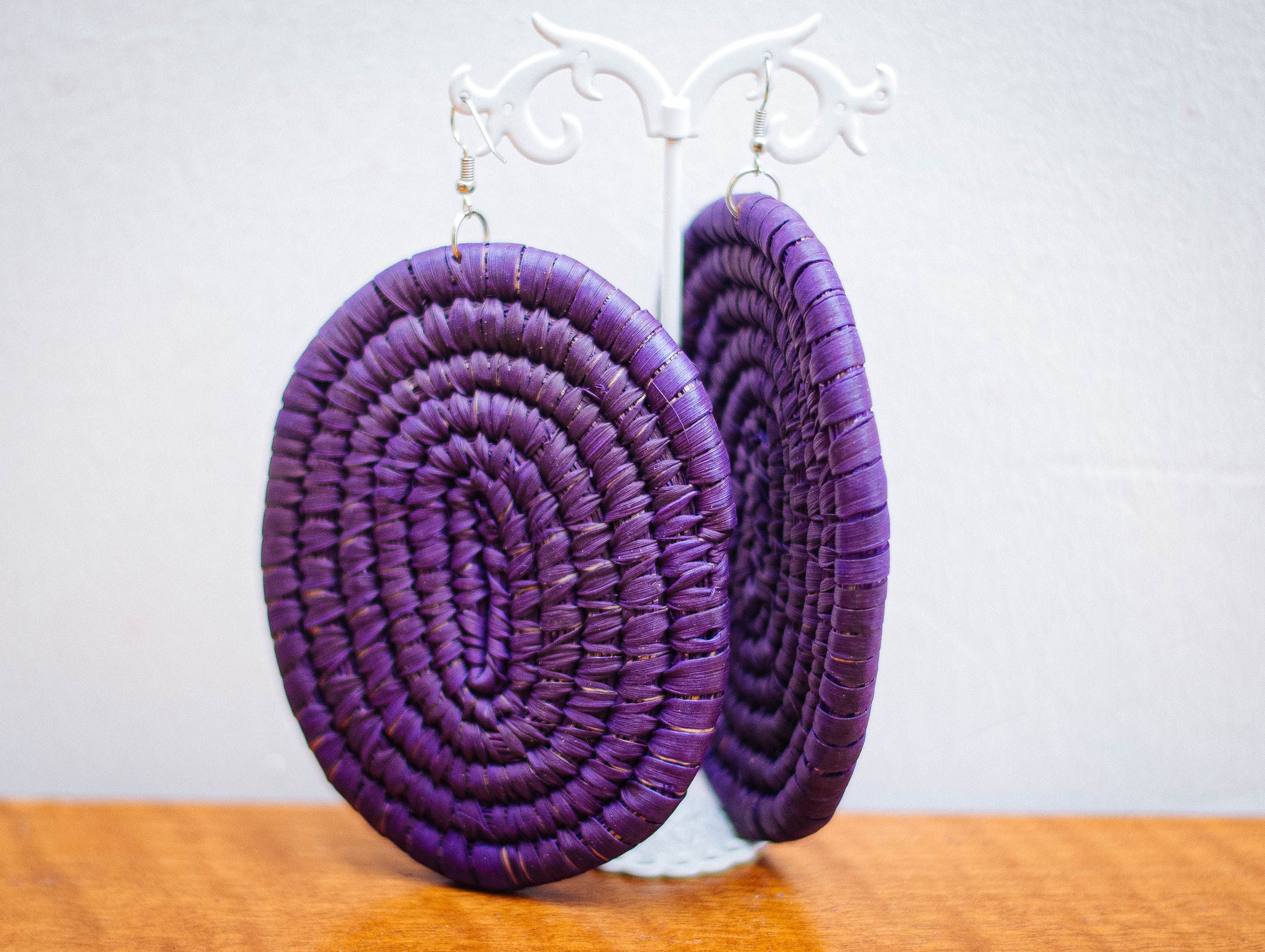 AKUNNA RAFFIA EAR RINGS
