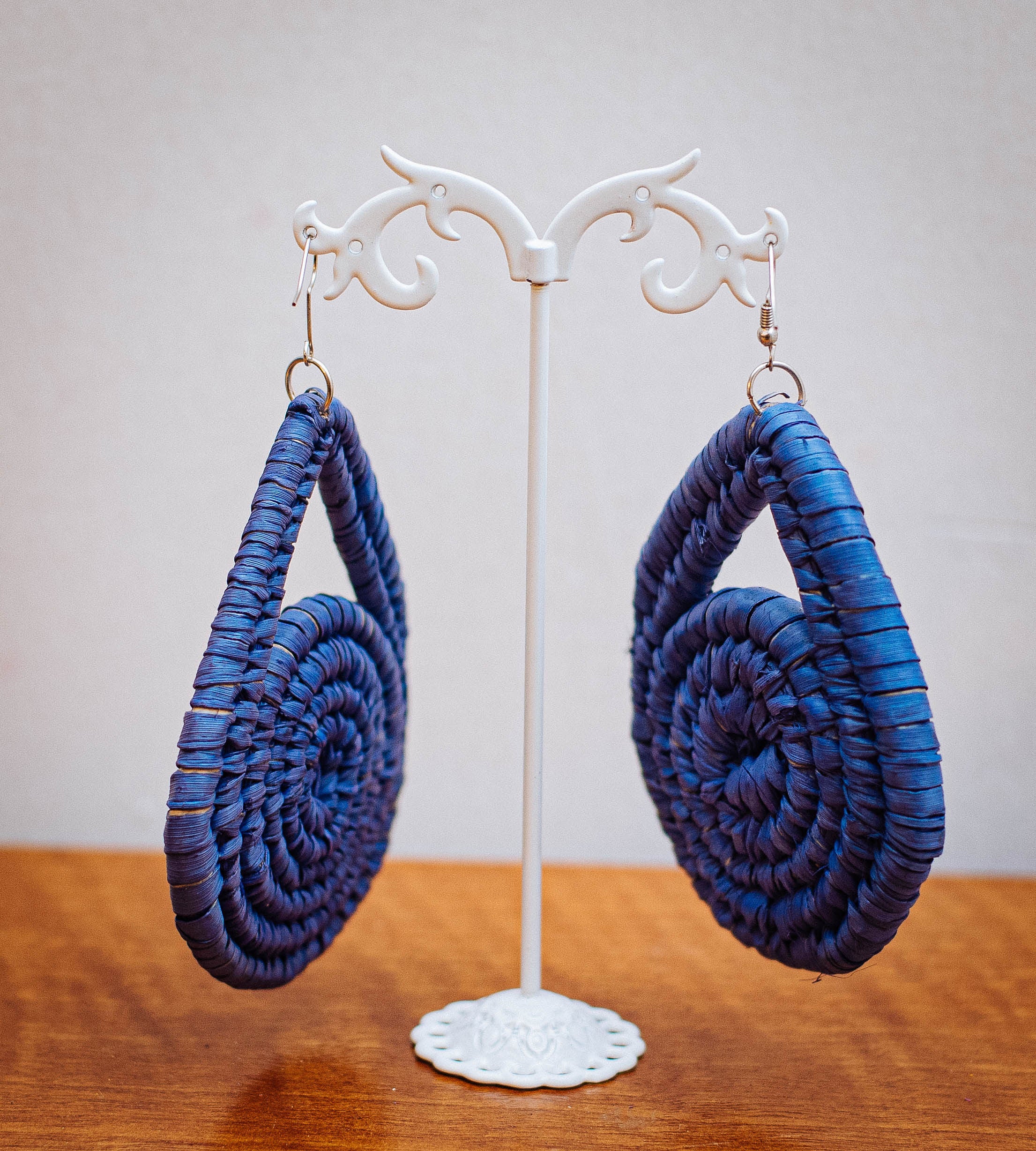 NGOZI RAFFIA EAR RINGS