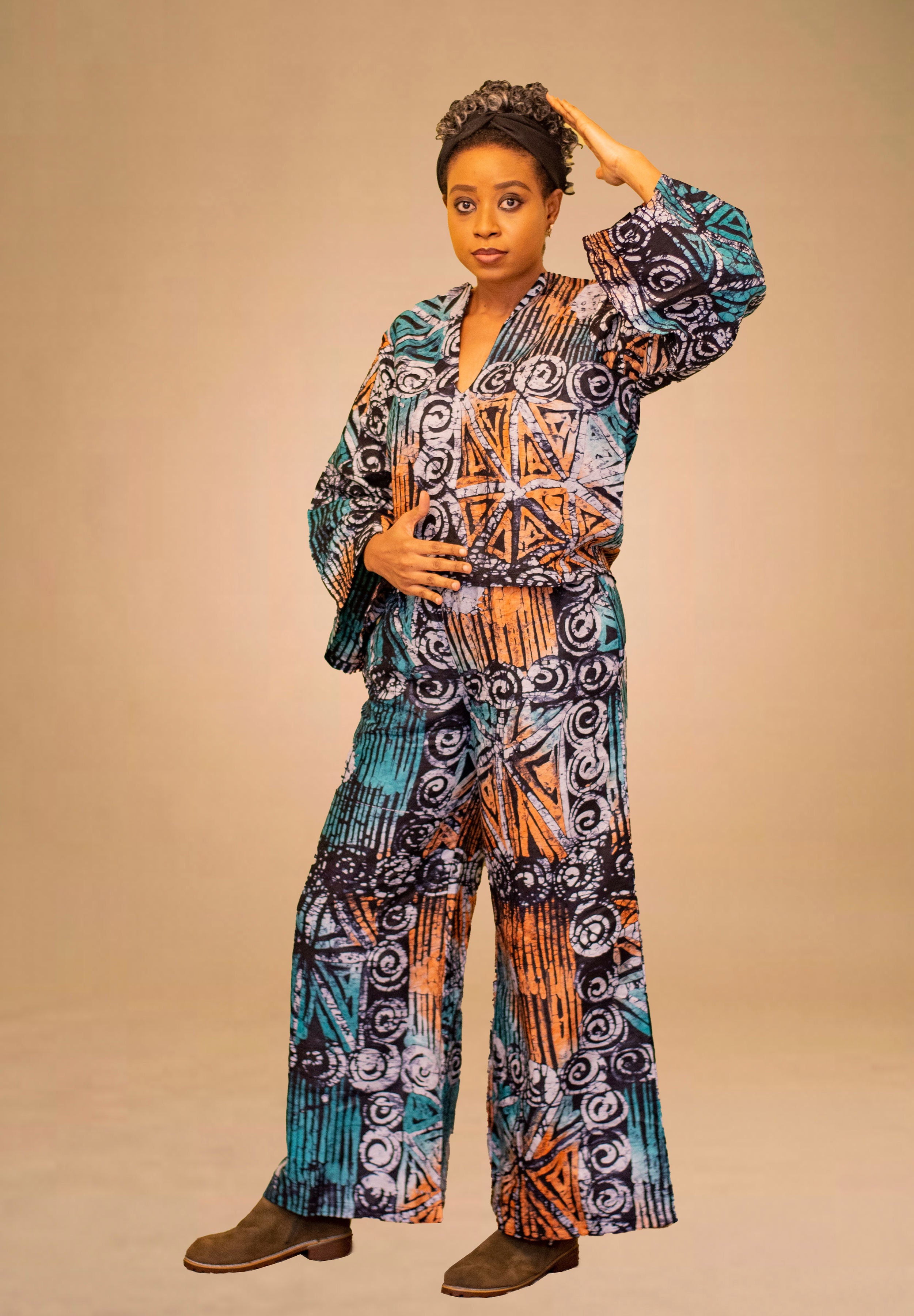 NDIDI AFRICAN PRINT 2 PIECE PANT SET