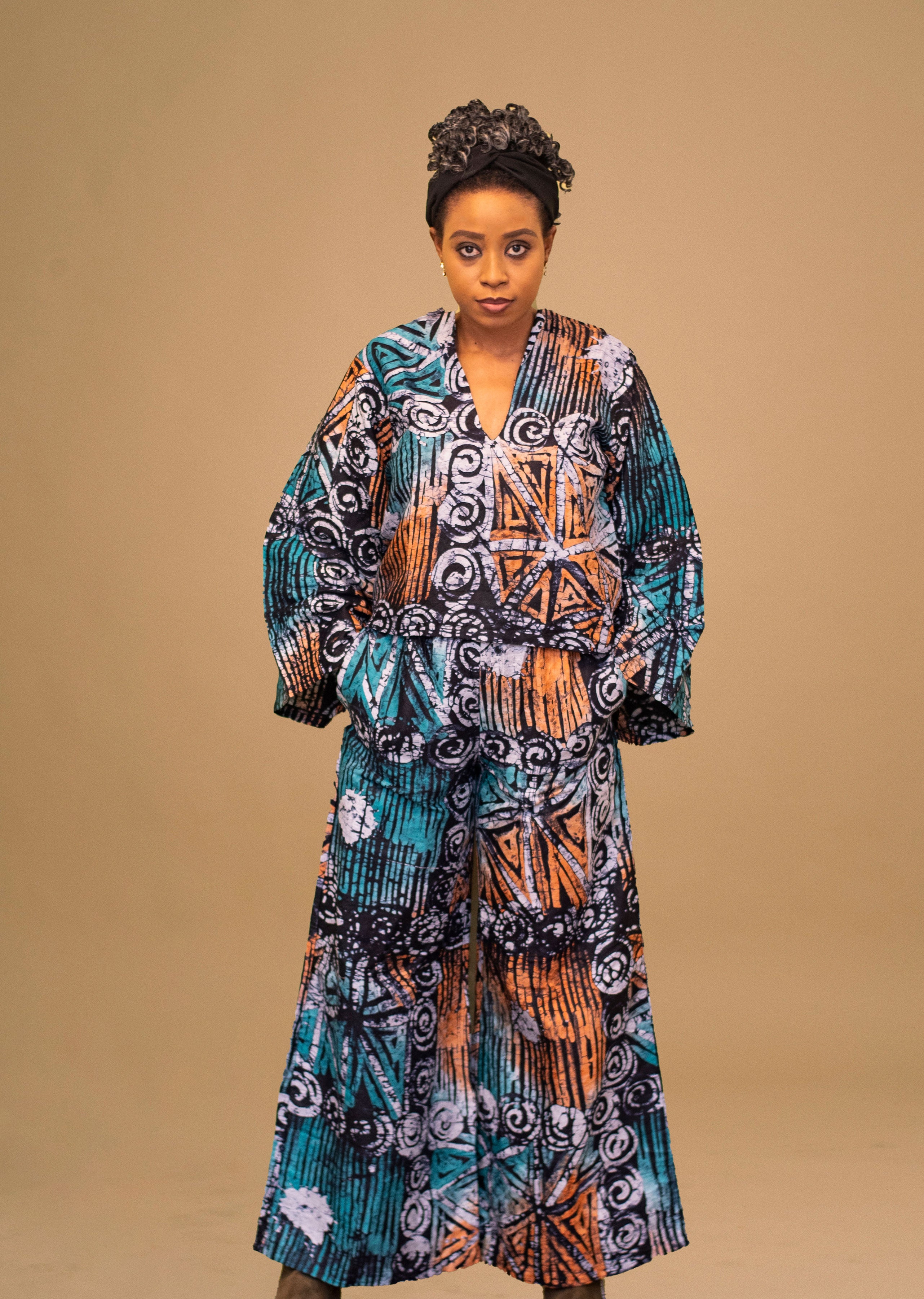 NDIDI AFRICAN PRINT 2 PIECE PANT SET