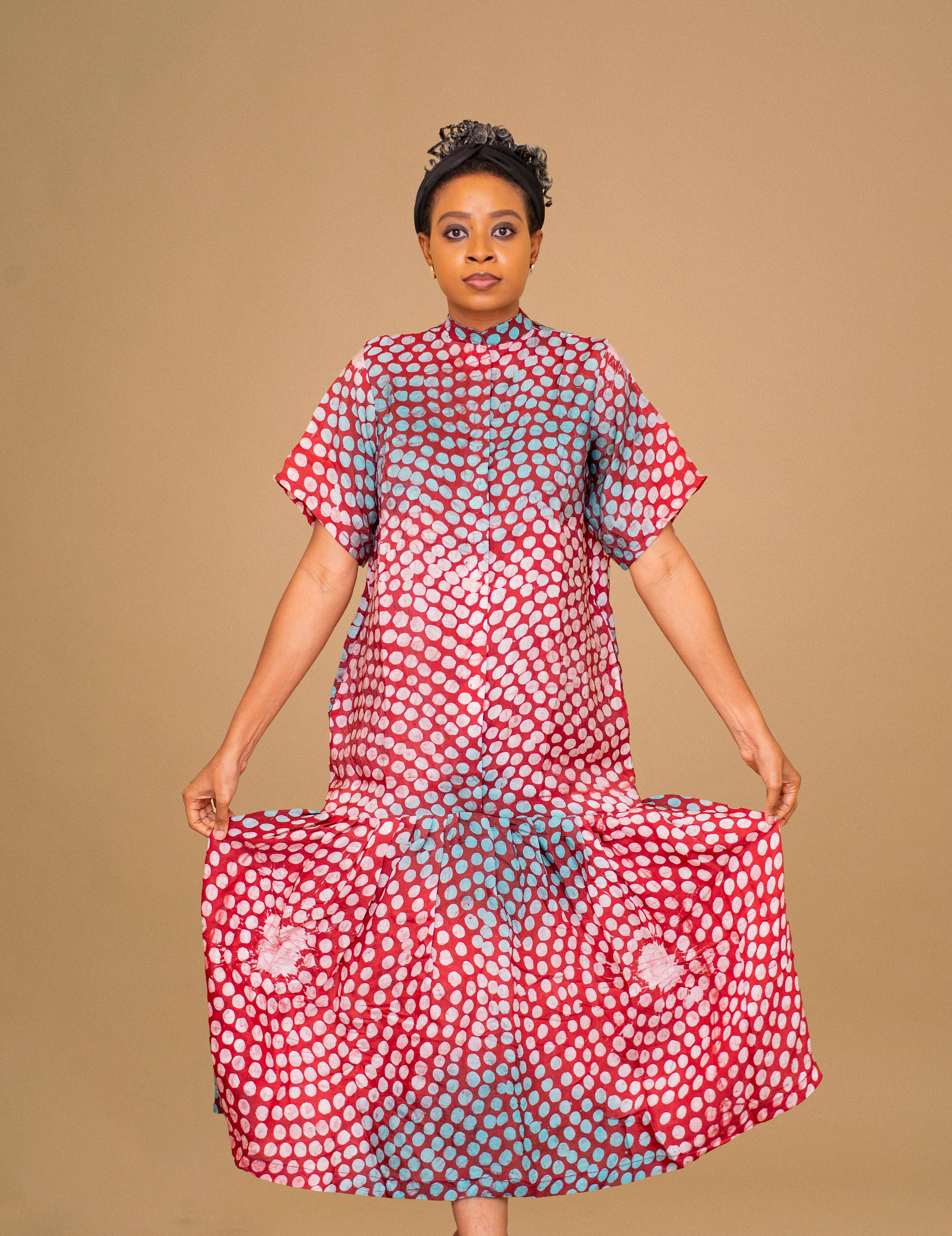 KAMSI AFRICAN PRINT DRESS