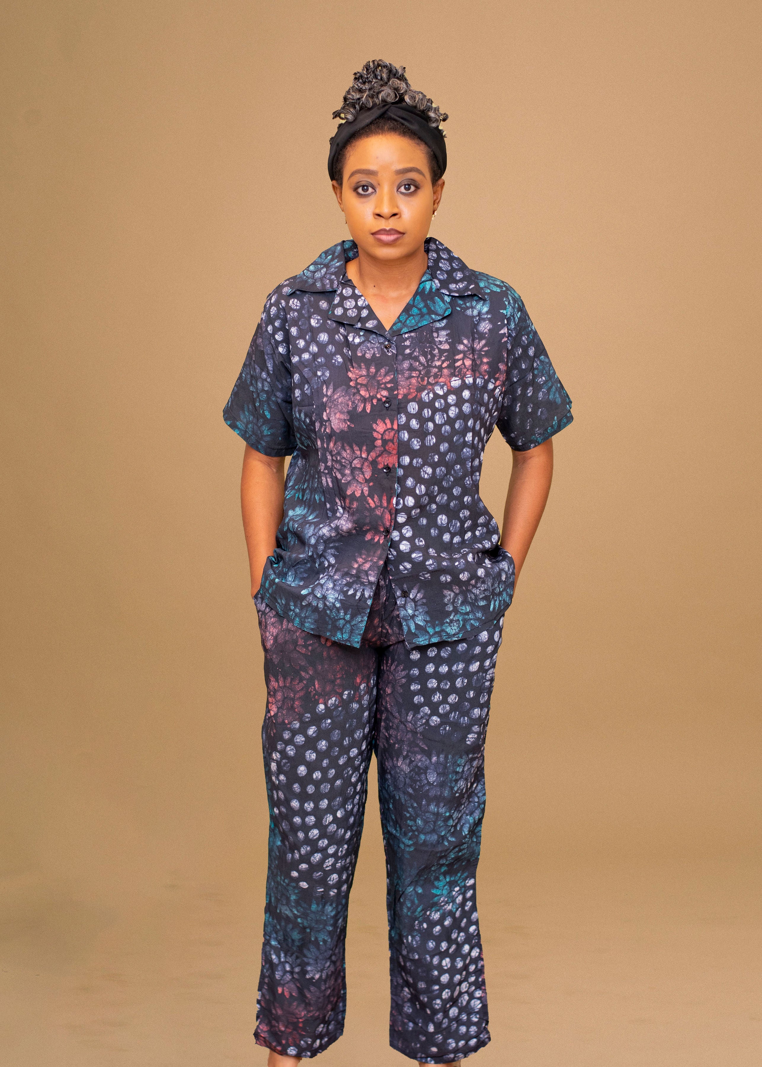 IFEATU AFRICAN PRINT 2 PIECE PANT SET