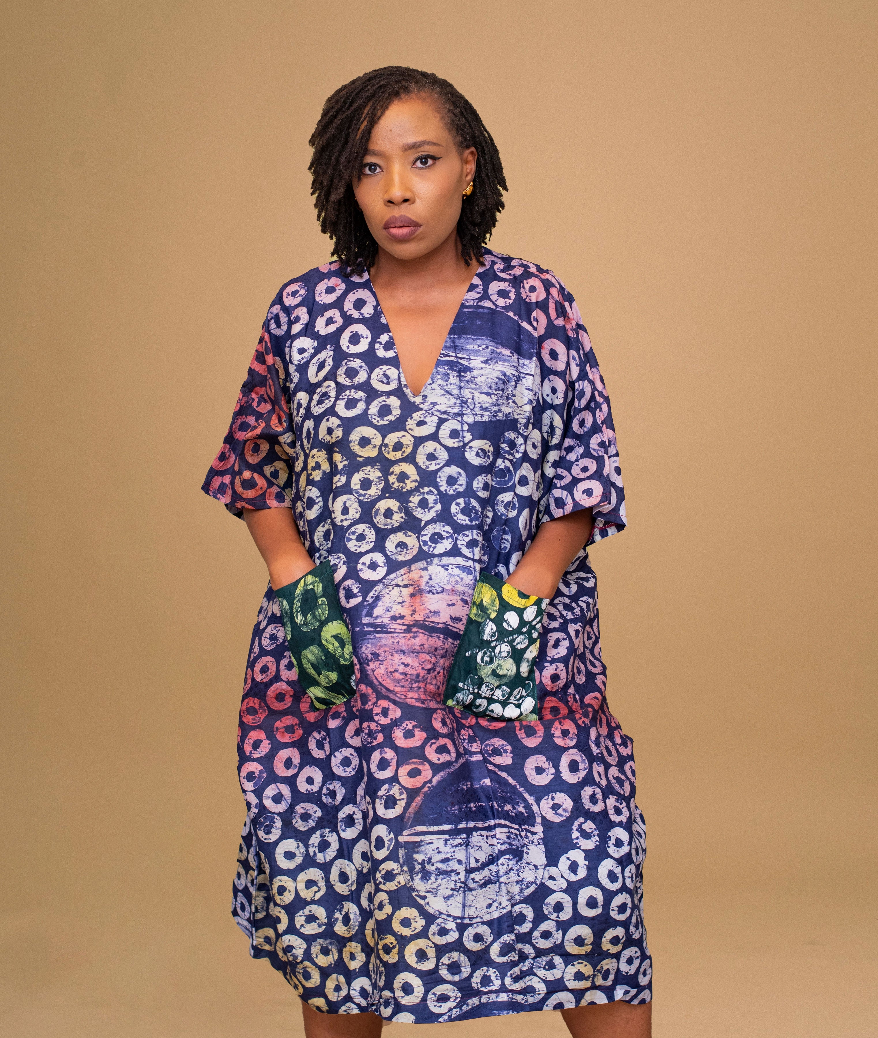 ADAORA AFRICAN PRINT SHORT BOUBOU