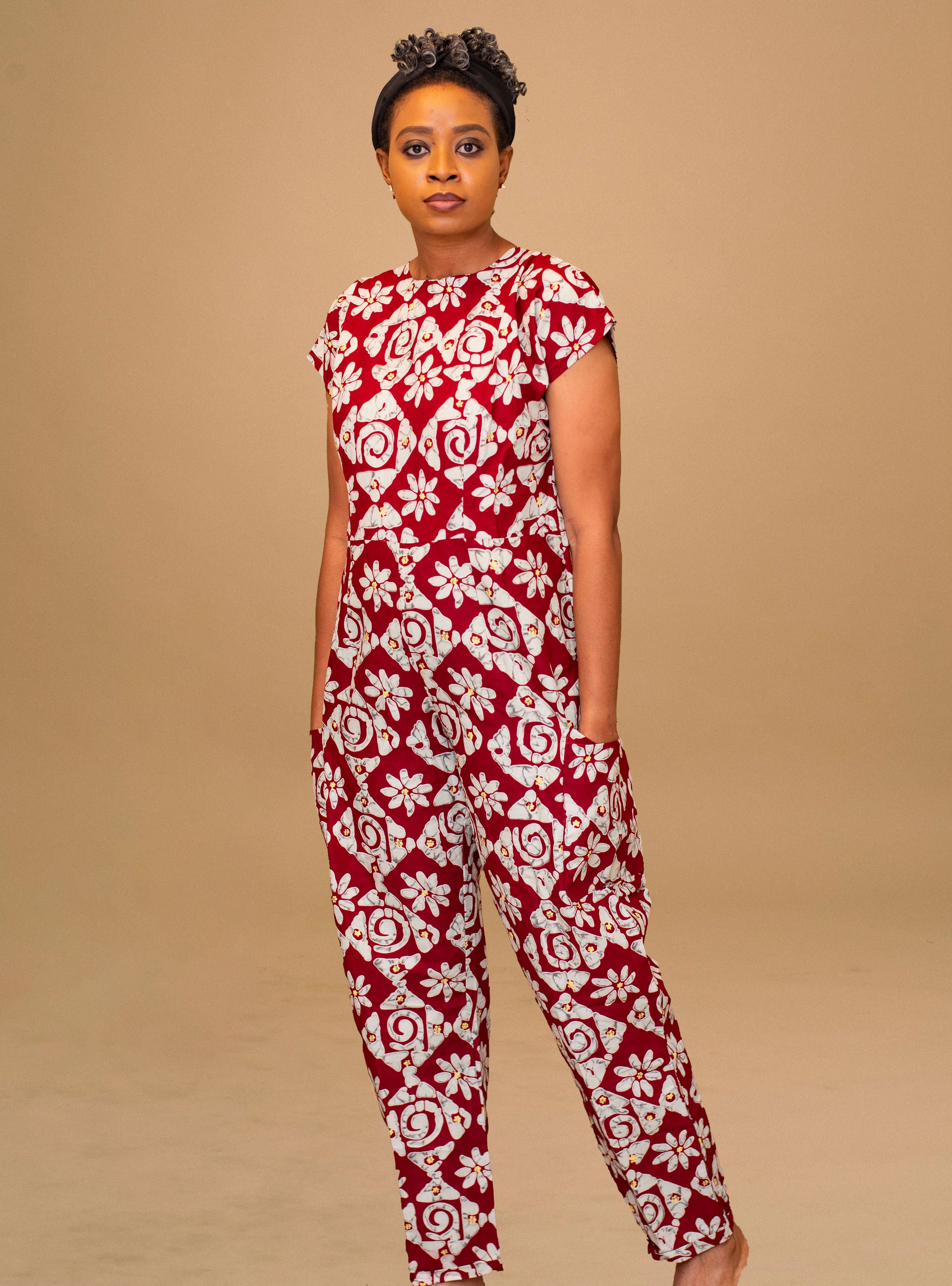 KOSARA AFRICAN PRINT JUMPSUIT
