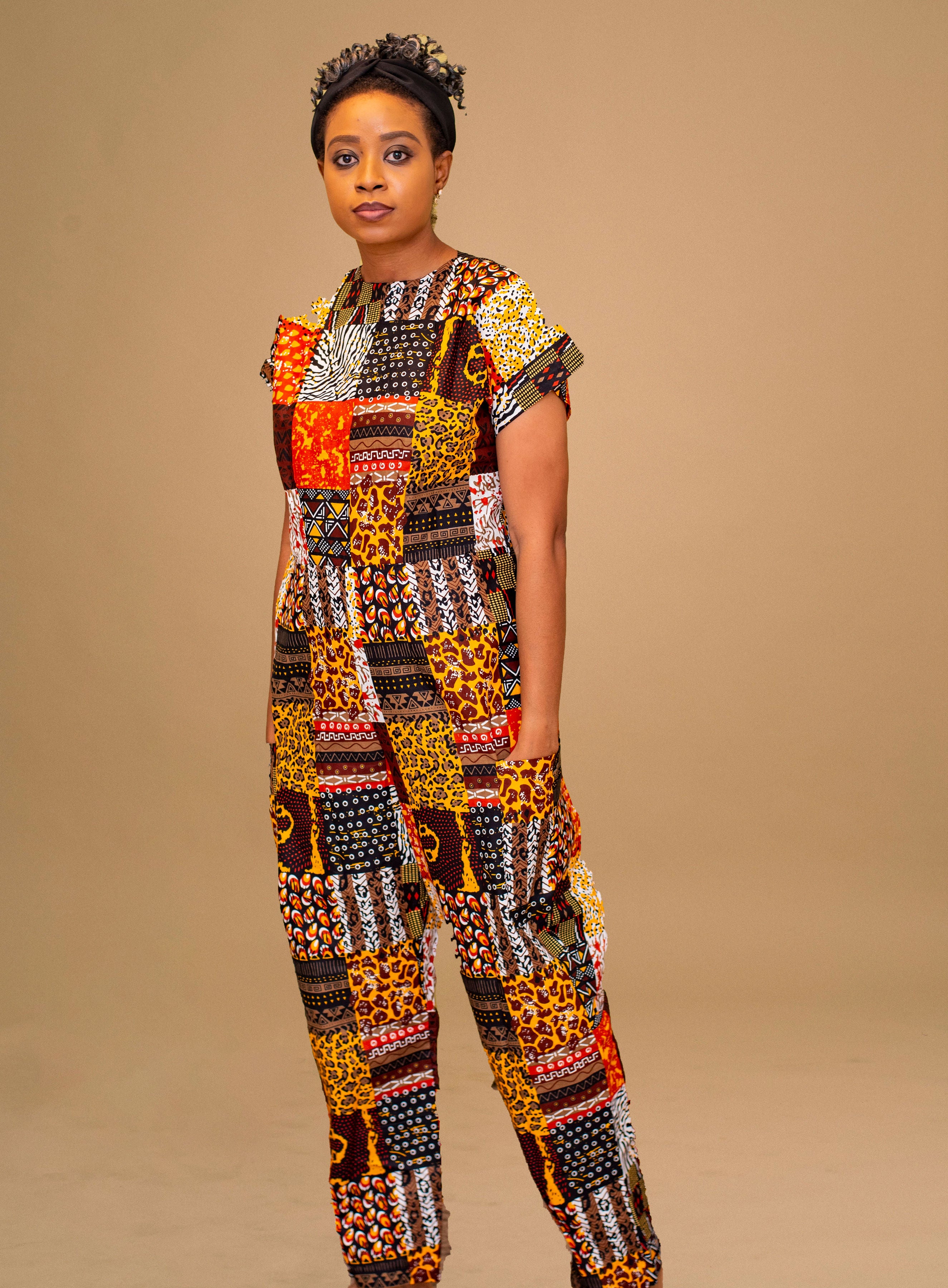 NKATA AFRICAN PRINT JUMPSUIT