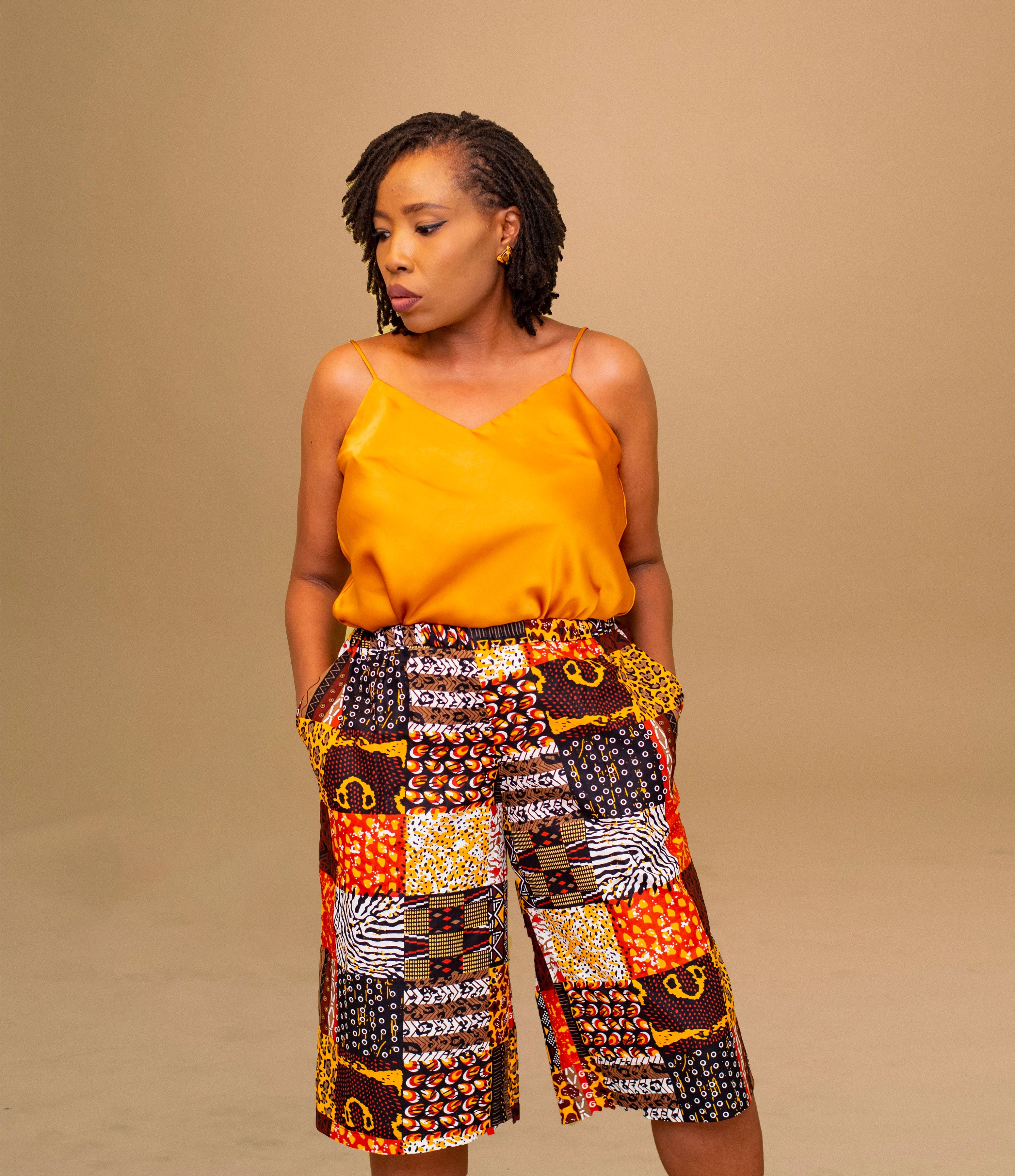 NKATA AFRICAN PRINT SHORT