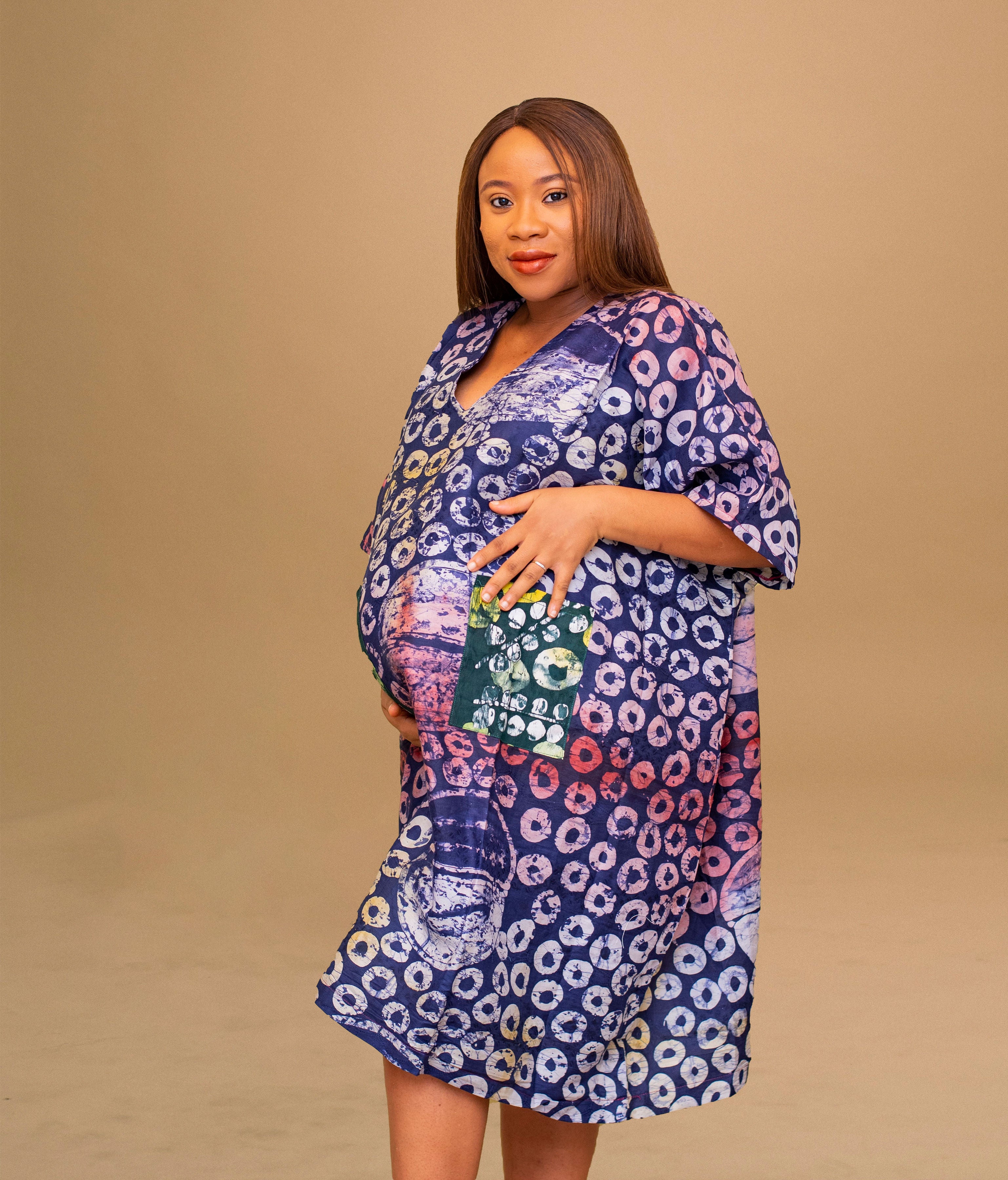 ADAORA AFRICAN PRINT SHORT BOUBOU