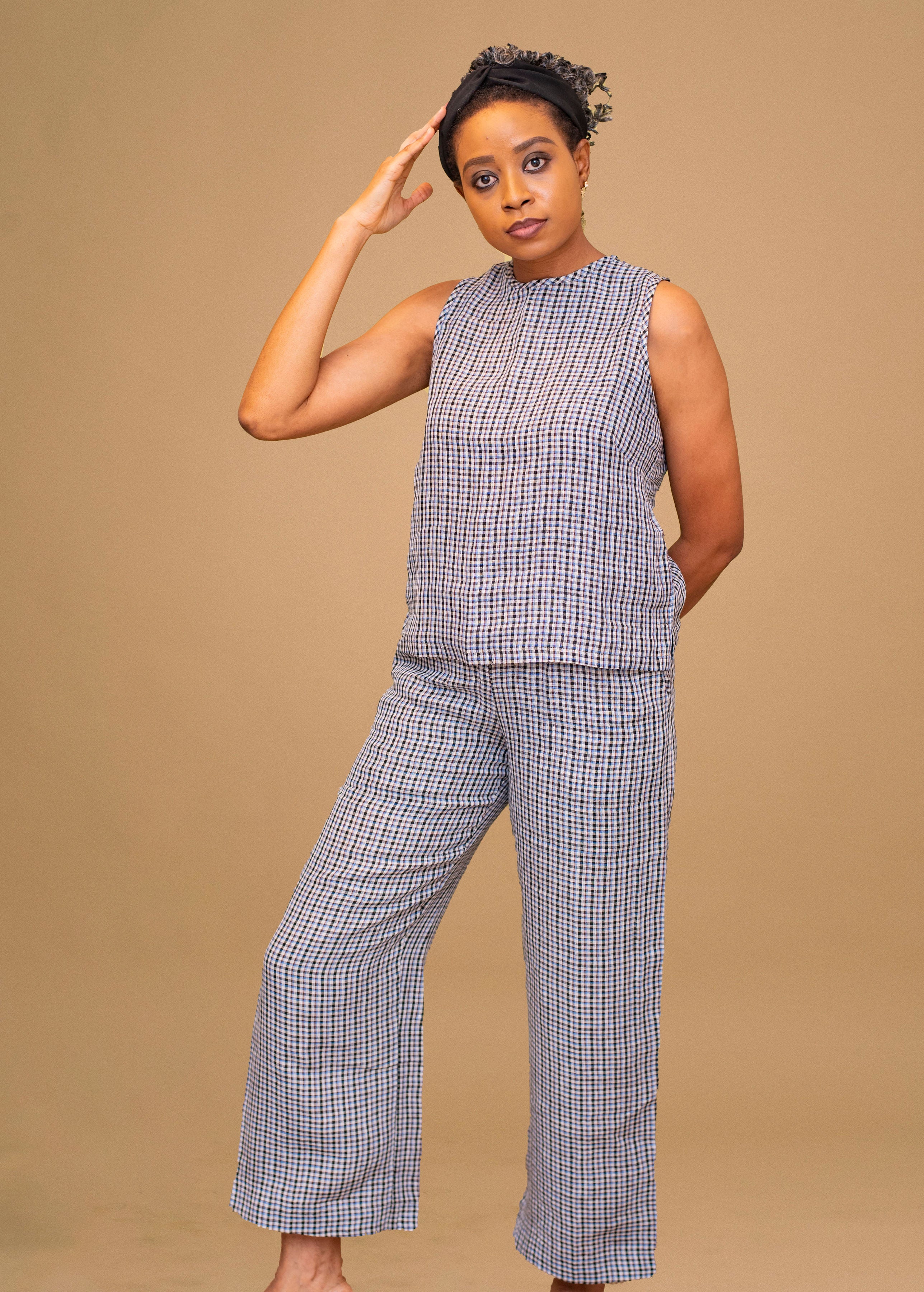 OLAUGO LINEN 2 PIECE PANT SET