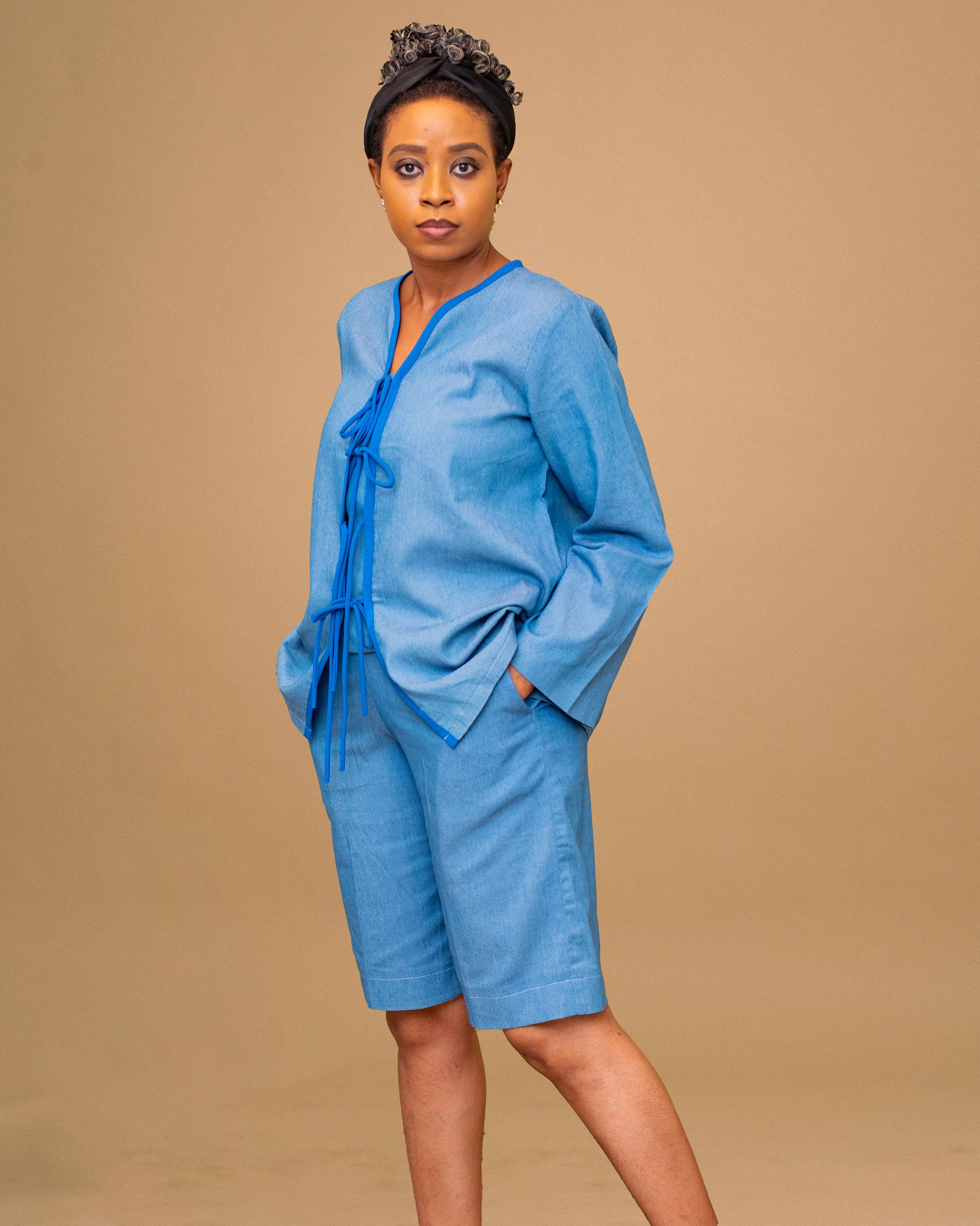 OLA LINEN 2 PIECE SHORT SET