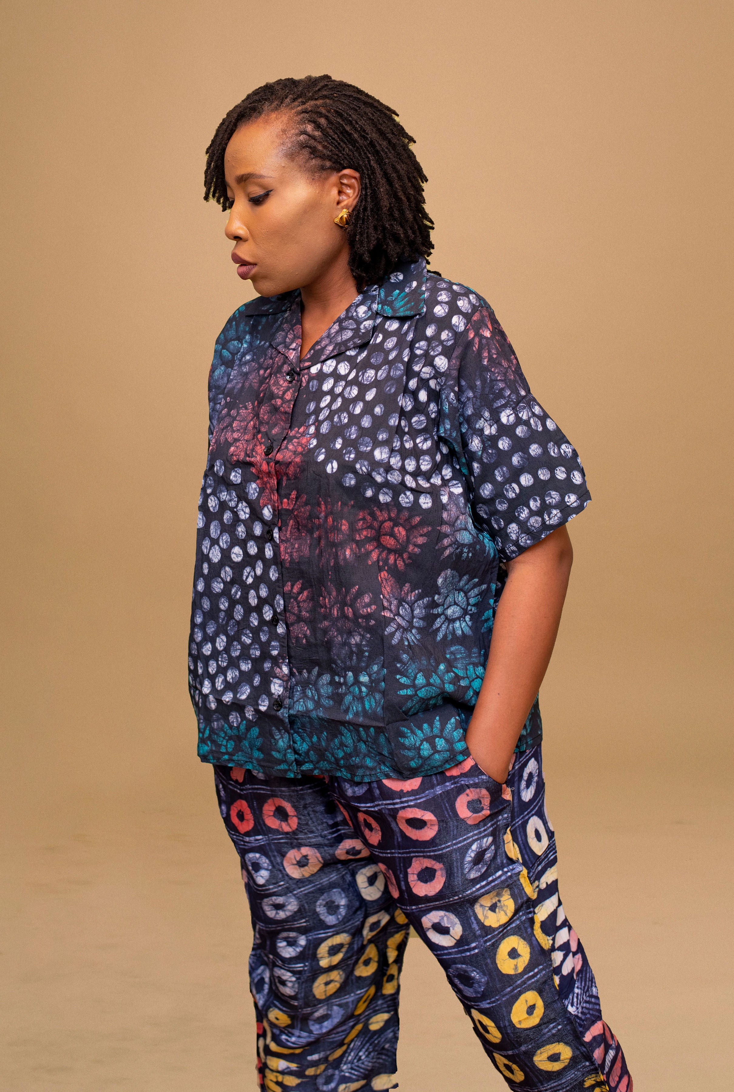 OLUCHI AFRICAN PRINT 2 PIECE PANT SET