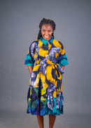 YAGAZIE AFRICAN PRINT SHIRT DRESS