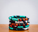 AFRICAN PRINT 5 PIECES STACK BRACELET