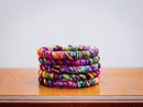 AFRICAN PRINT 5 PIECES STACK BRACELET
