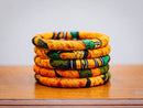 AFRICAN PRINT 5 PIECES STACK BRACELET