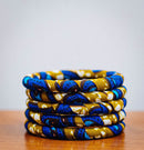 AFRICAN PRINT 5 PIECES STACK BRACELET