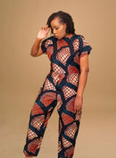 KASIE AFRICAN PRINT JUMPSUIT